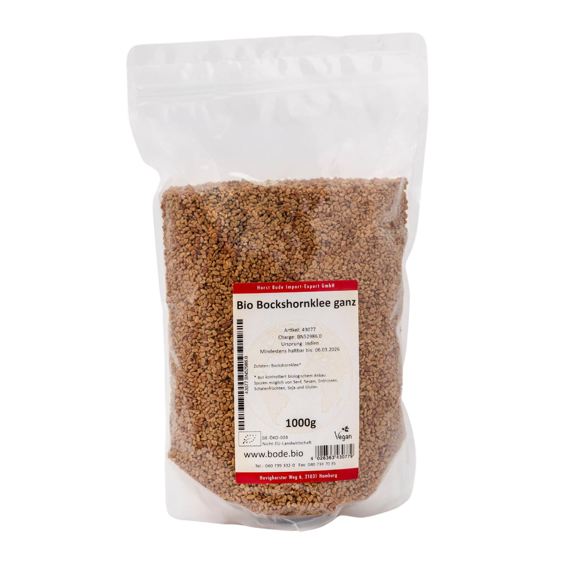 Graines de fenugrec entières bio 1kg