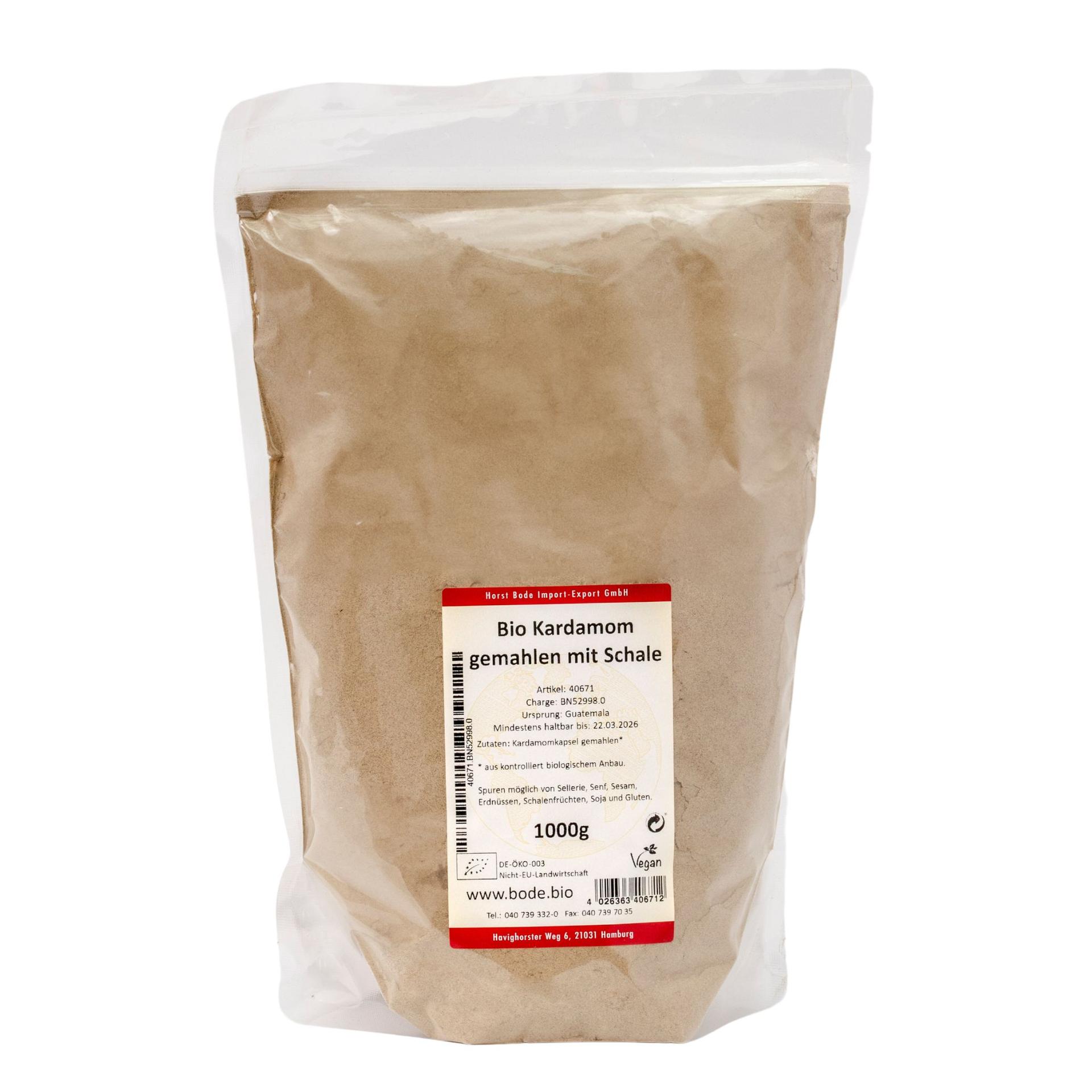 Cardamome moulue avec cosse bio 1kg