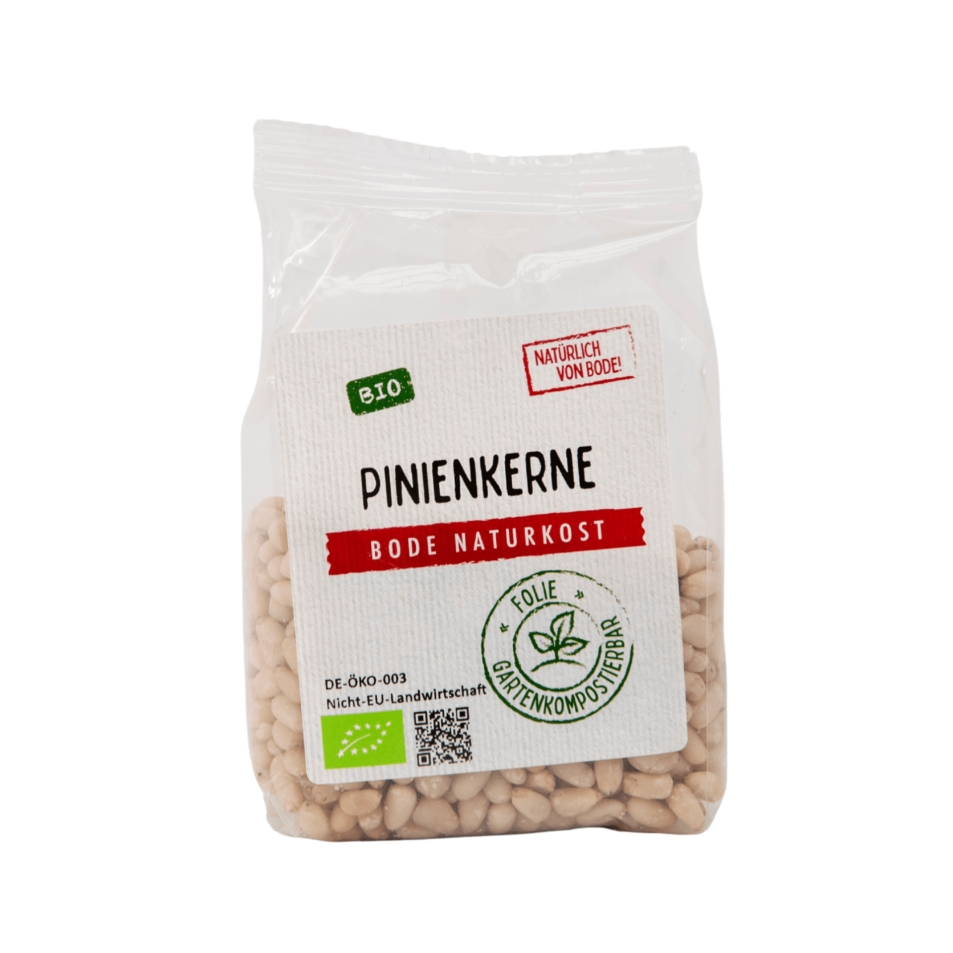 Pignons de pin bio, sachet compostable dans le jardin 6x100g