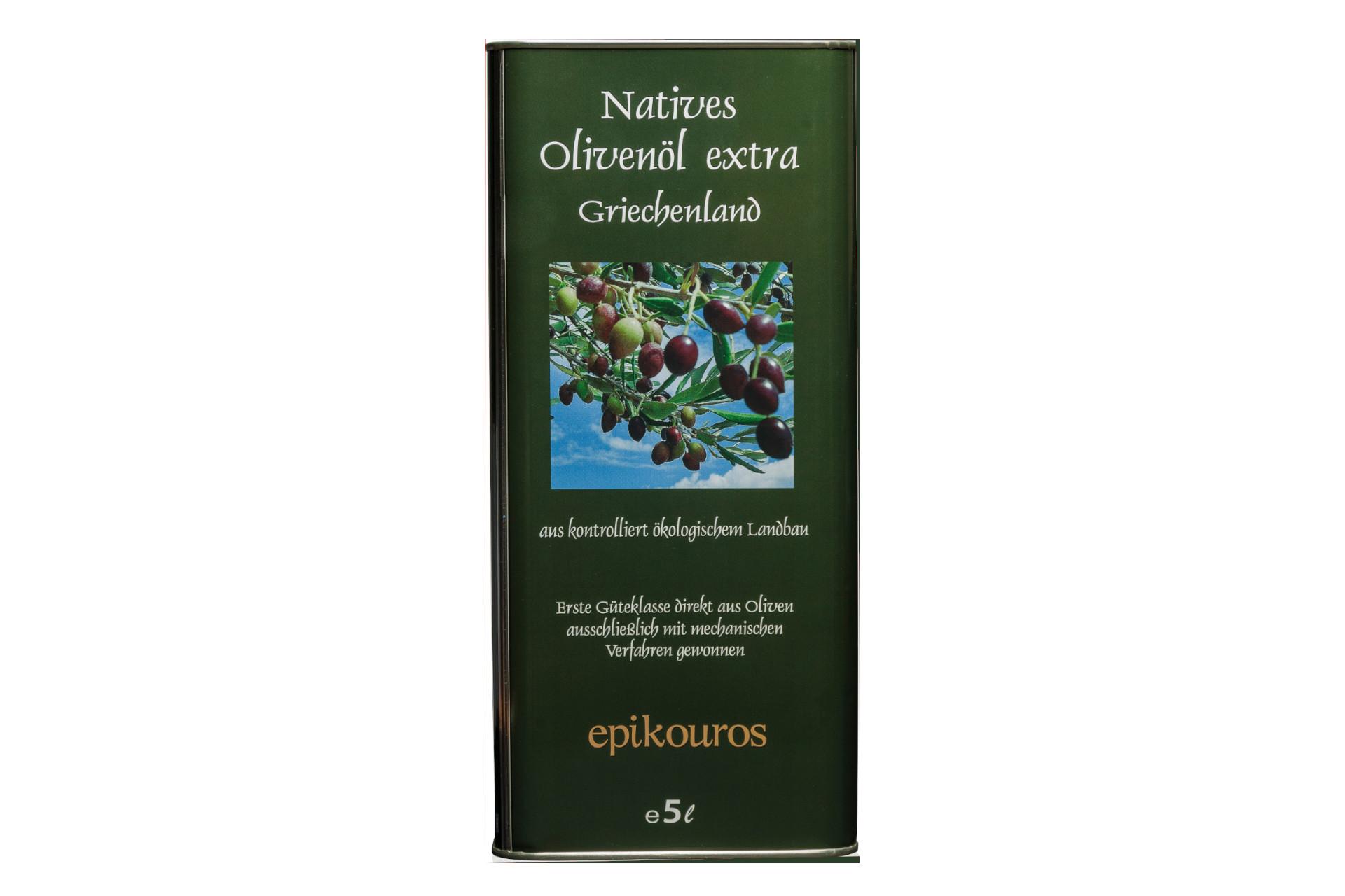 Huile d'olive vierge extra bio de Grèce I Maintenant BIO-UE, le goût populaire reste 5L