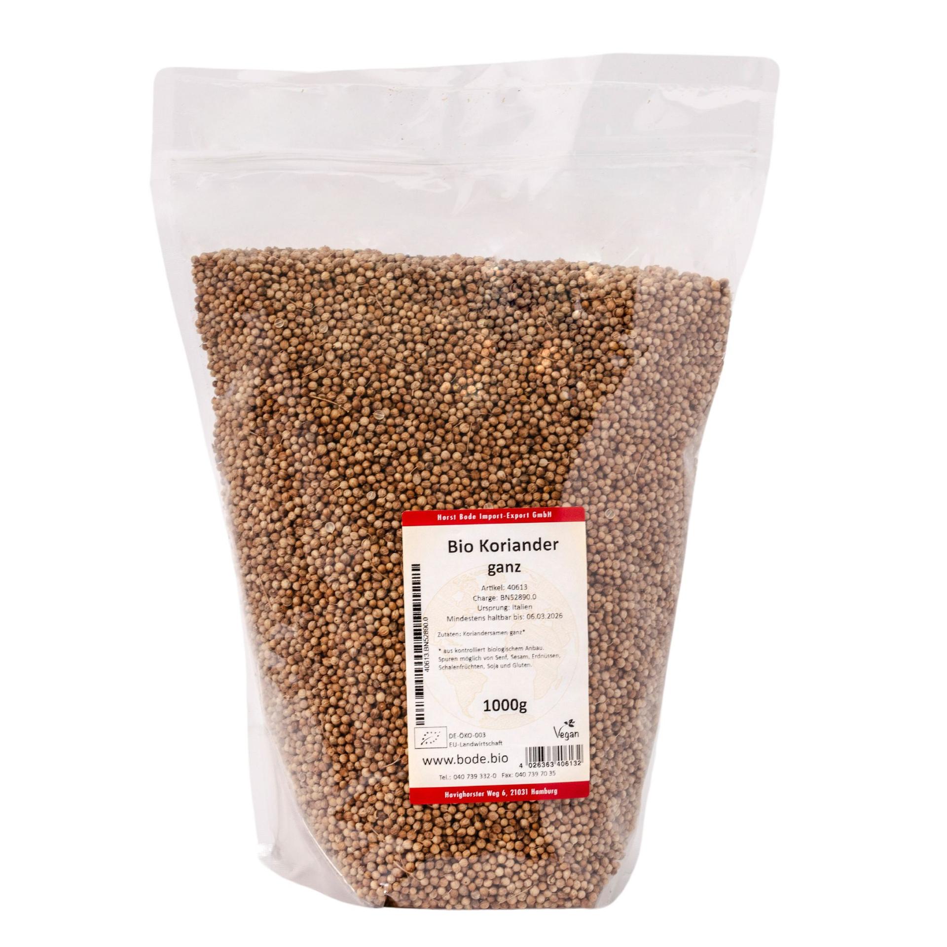 Coriander entier biologique 1kg