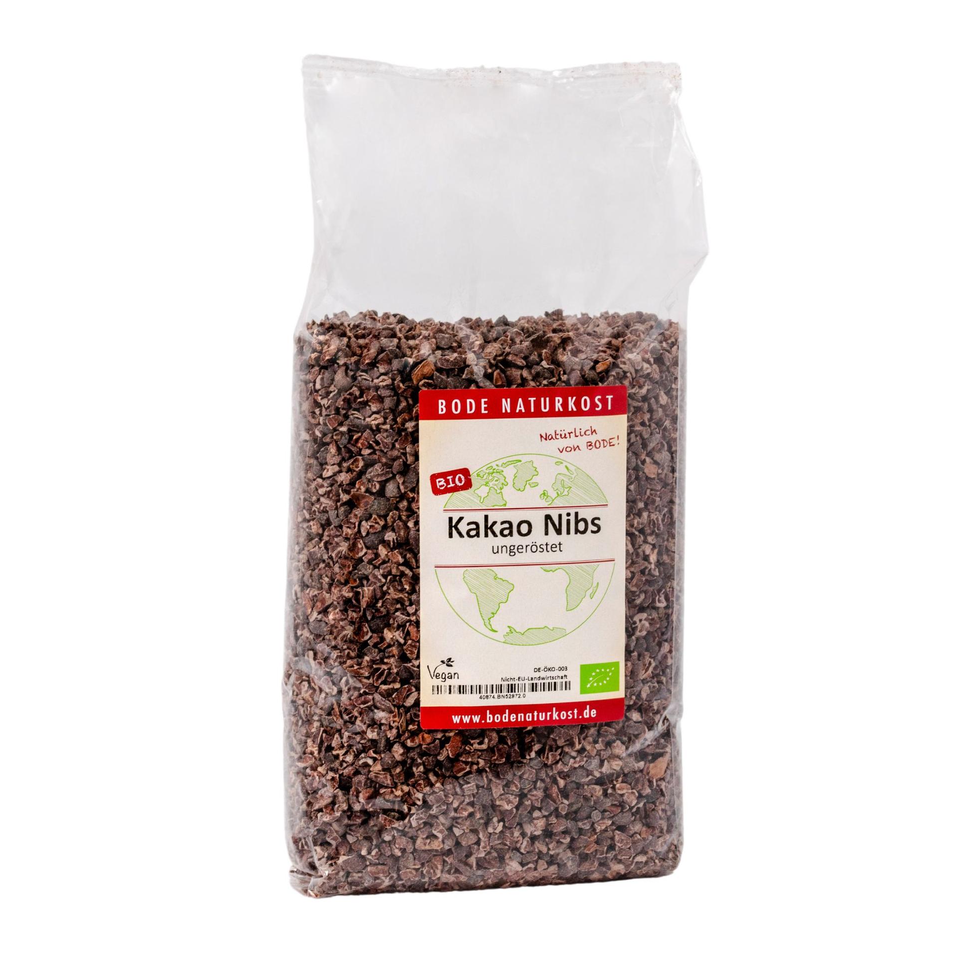 Nibs de cacao bio non torréfiés 1kg