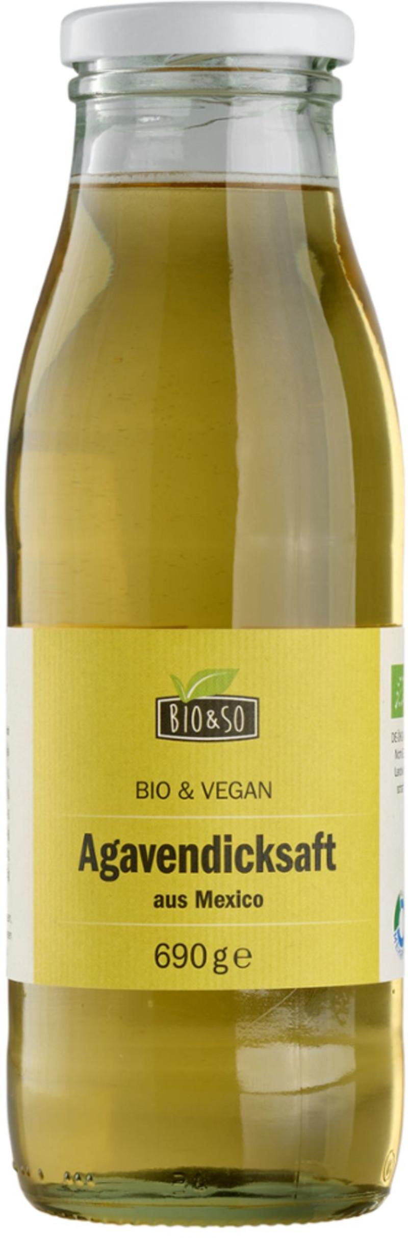 Sirop d'agave biologique Bio&So 12x690g