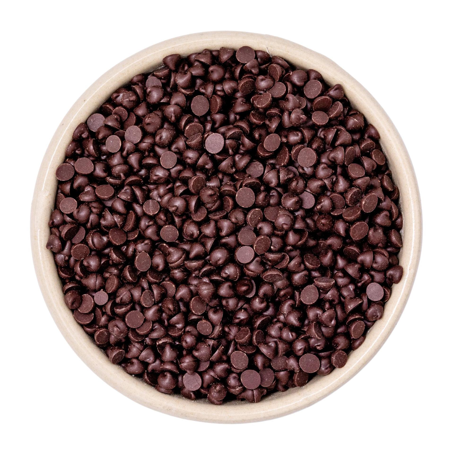 Pépites de couverture de chocolat noir bio 5-7mm 10kg