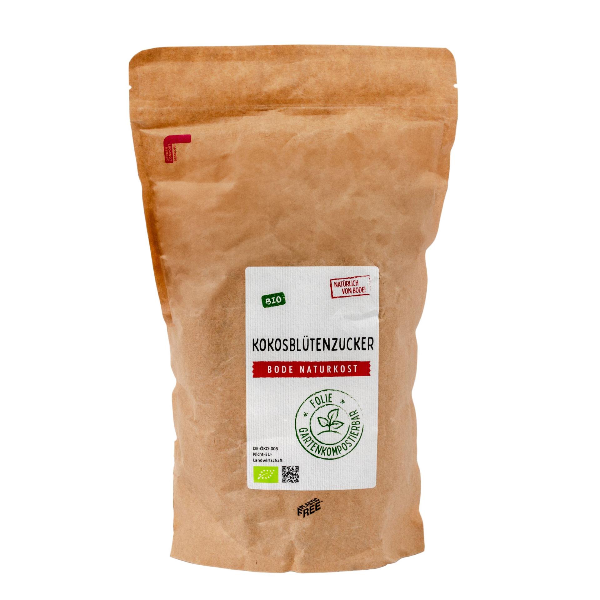 Sucre de fleur de coco bio en sachet compostable 800g