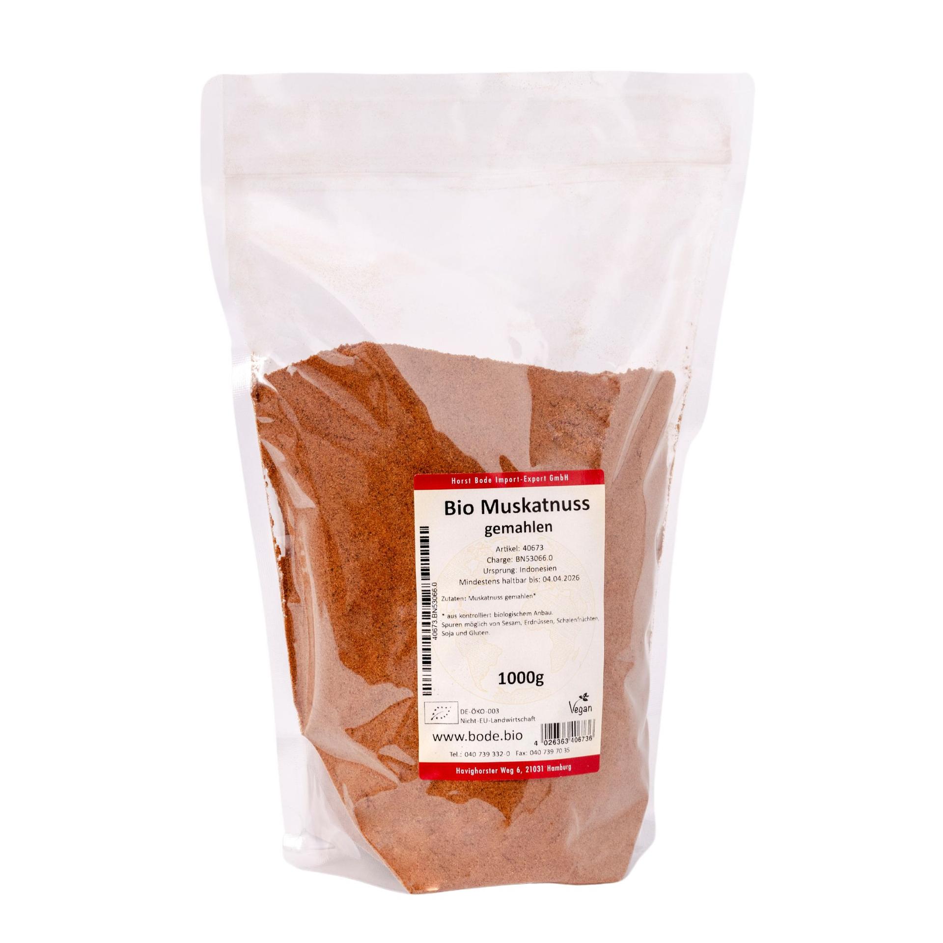Noix de muscade moulue bio 1kg