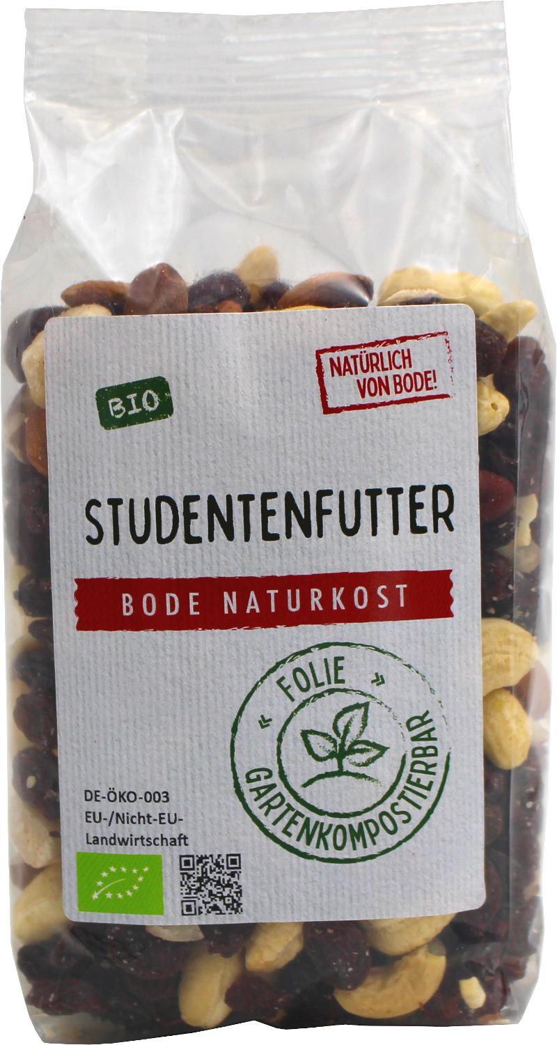 Mélange étudiant bio avec noix de pécan, sac compostable 6x250g