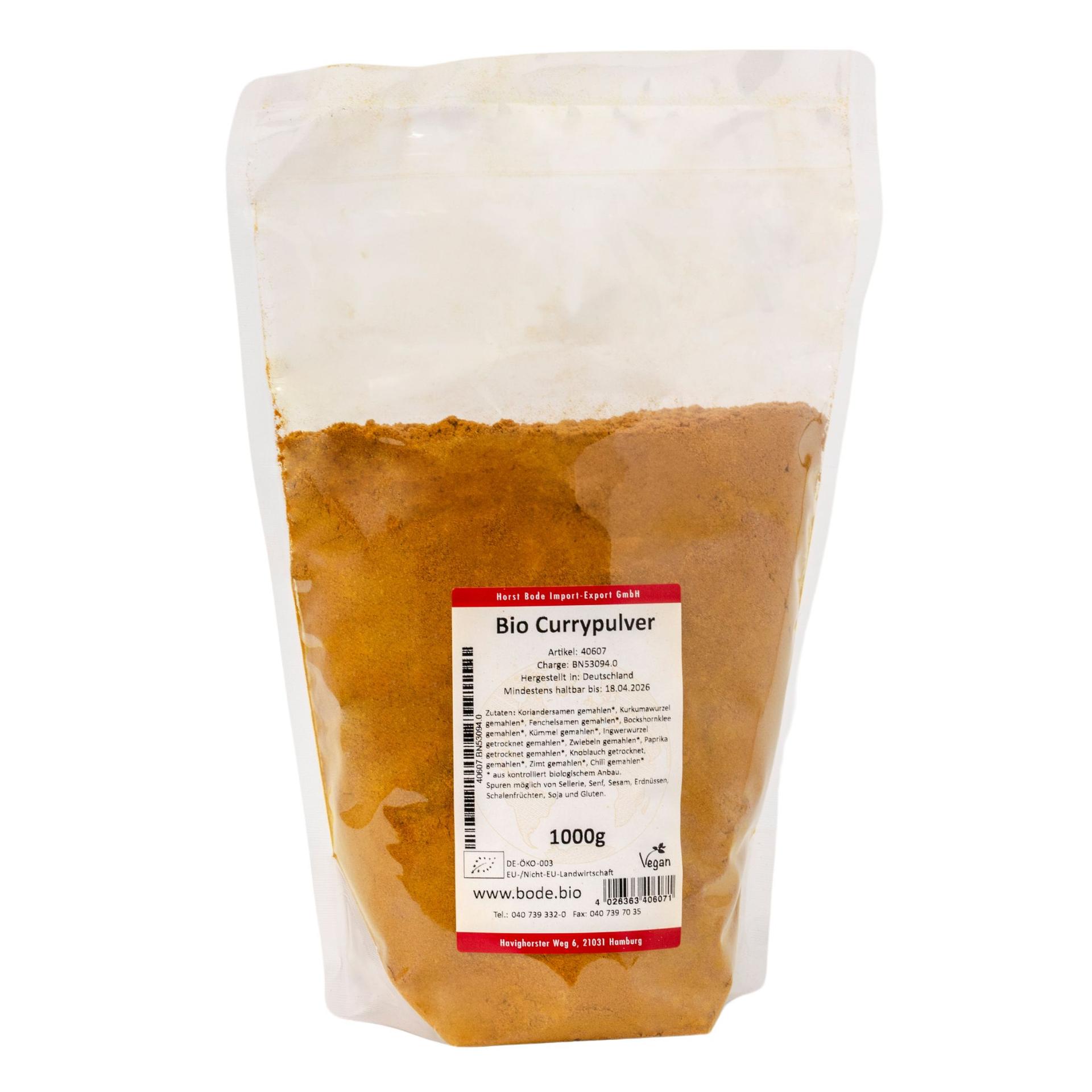 Poudre de curry bio 1kg