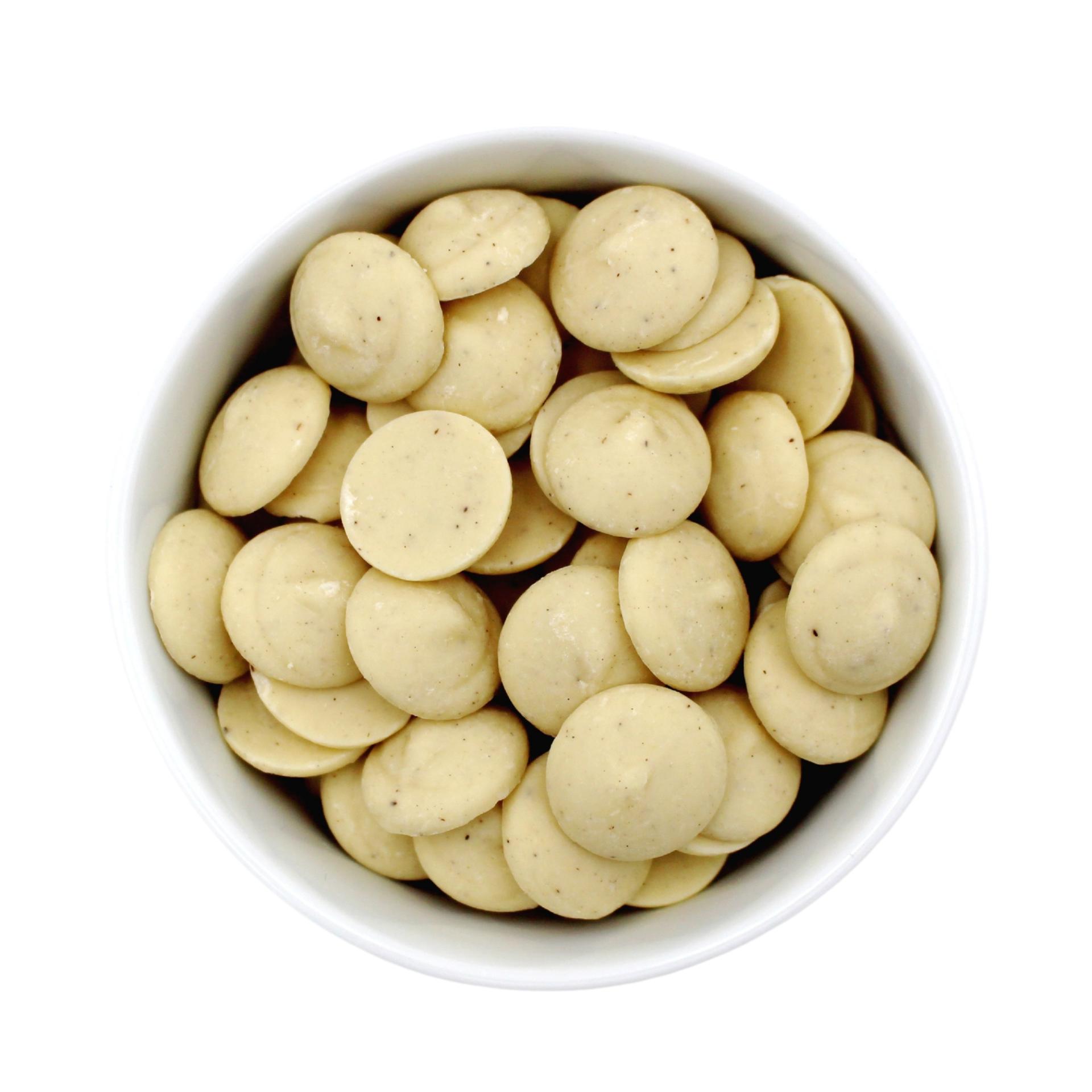 Couverture blanche bio, plaques de 38% de cacao de 2,5 kg