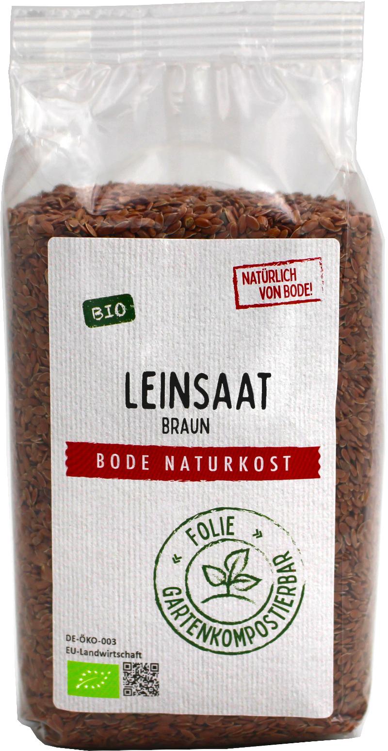 Graines de lin brunes bio Europe, sac biodégradable 6x500g