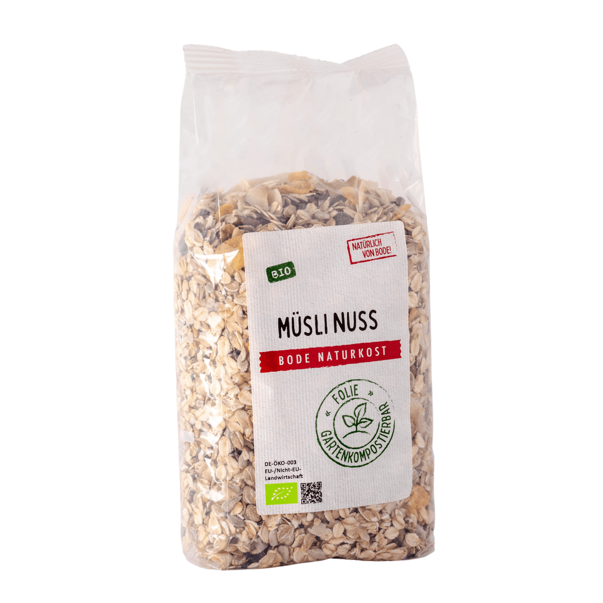 Müsli aux noix bio, sachet compostable 6x500g