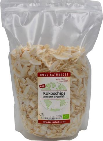 Copes de noix de coco rôties non sucrées 800g